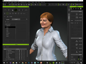 angela merkel 3D मॉडल