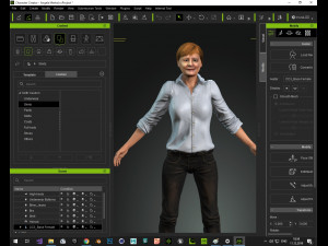 angela merkel 3D मॉडल