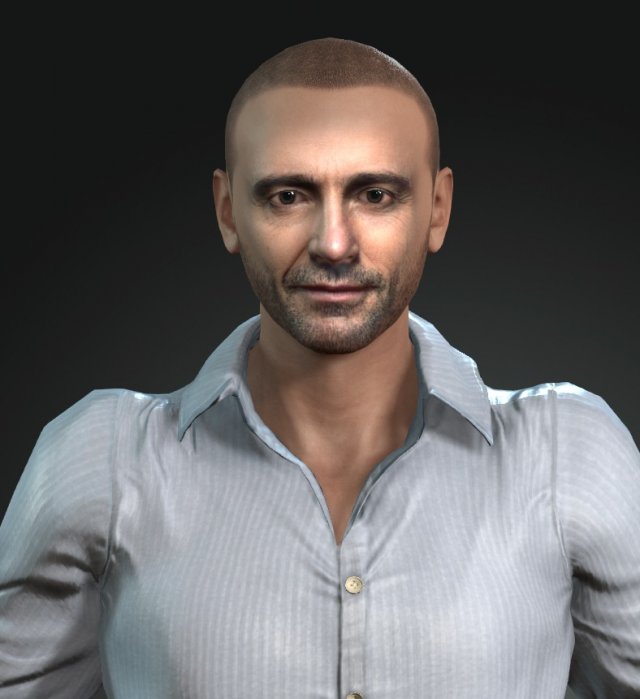 Hugh jackman 3D Model .c4d .max .obj .3ds .fbx .stl .blend 