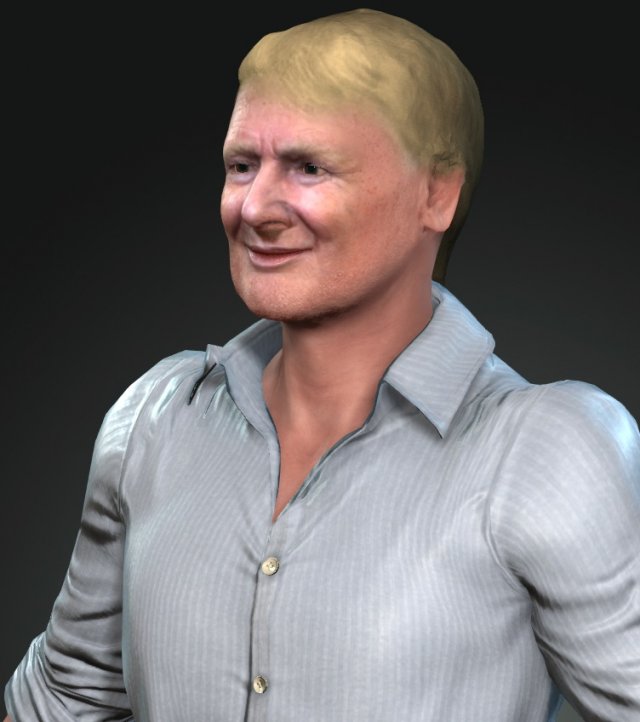 donald trump Modèle 3D .c4d .max .obj .3ds .fbx .stl .blend 