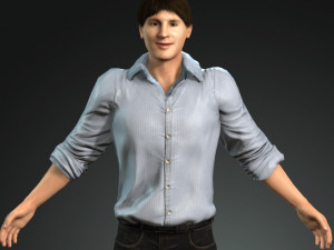 leo messi 3D Модель
