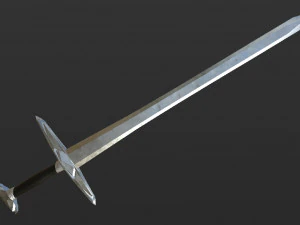 one-handed sword 3D Model