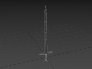 one-handed sword Modelo 3D