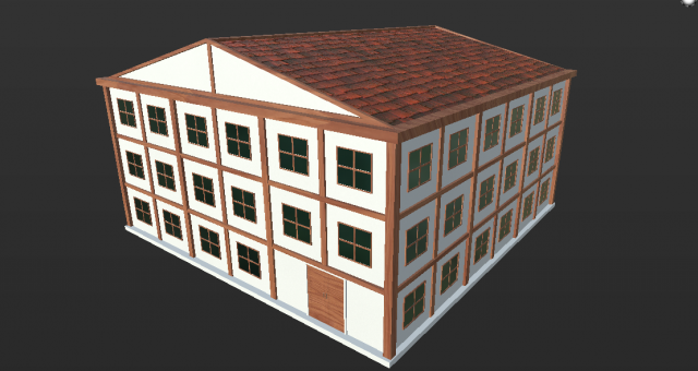 building Modelo 3D .c4d .max .obj .3ds .fbx .stl .blend 