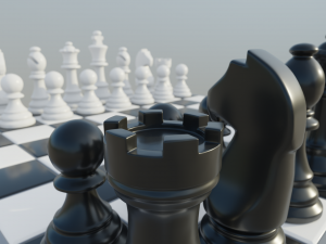 classic chess set 3D-Modell