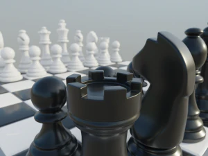 классический шахматный набор 3D Модель