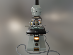 microscope 3D-Modell