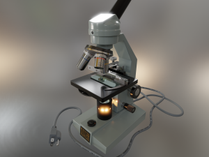 microscope 3D-Modell