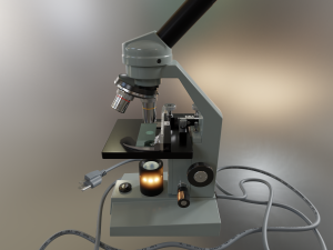 microscope 3D-Modell