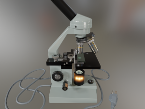 microscope 3D-Modell