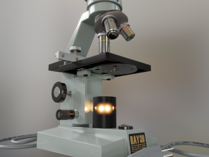 microscope 3D-Modell