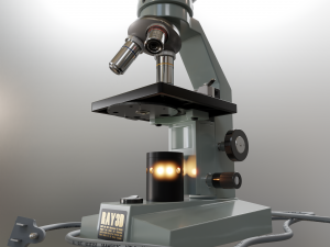 microscope 3D-Modell