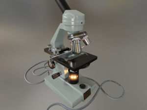 microscope 3D-Modell