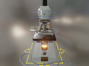 microscope 3D-Modell