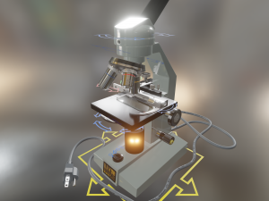 microscope 3D-Modell