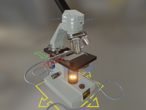 microscope 3D-Modell