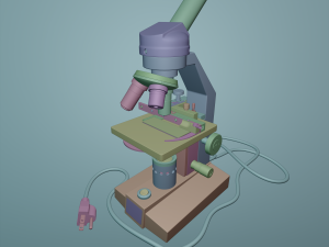 microscope 3D-Modell