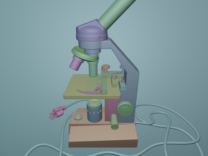 microscope 3D-Modell