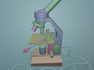microscope 3D Model