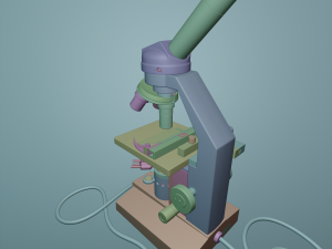 microscope 3D-Modell