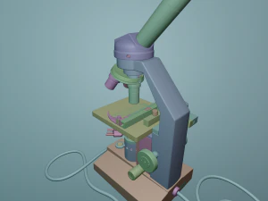microscope 3D Model