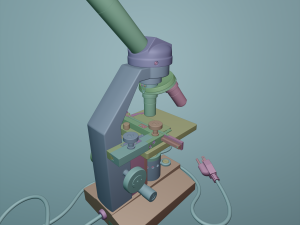 microscope 3D-Modell
