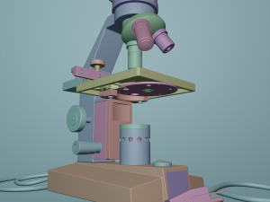 microscope 3D-Modell