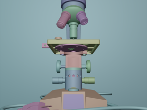 microscope 3D-Modell