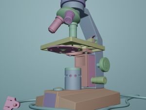 microscope 3D-Modell