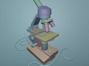 microscope 3D-Modell
