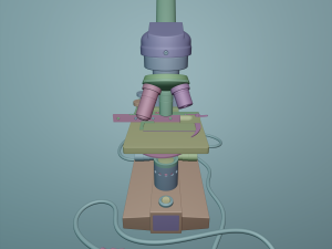 microscope 3D-Modell