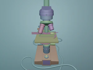 microscope 3D Model