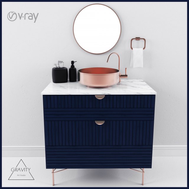 washbasin ikea model Modelo 3D .c4d .max .obj .3ds .fbx .stl .blend