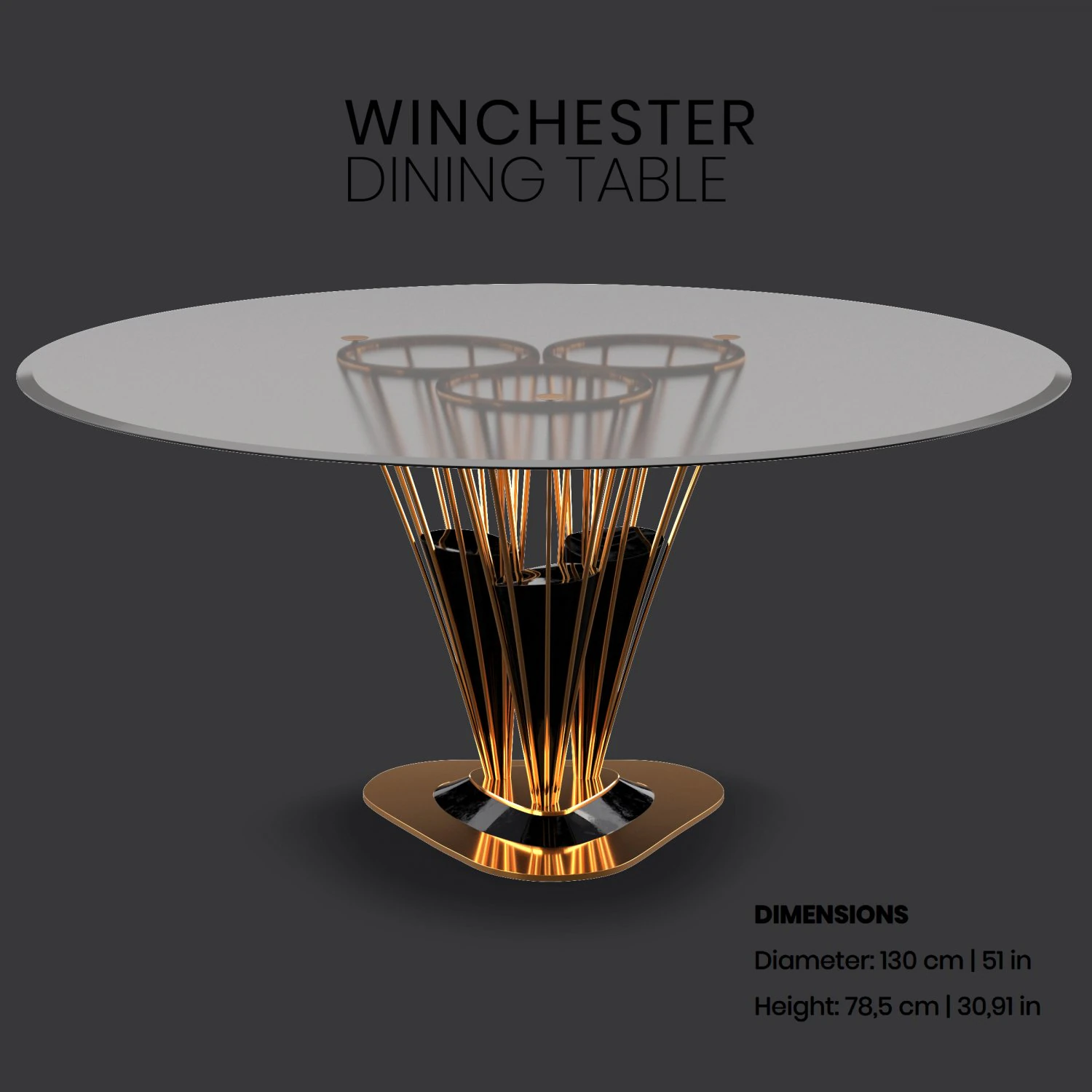 winchester dining table 3D Model .c4d .max .obj .3ds .fbx .stl .blend