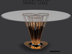 обеденный стол Винчестер 3D Модель