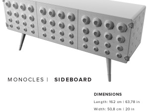 monocles sideboard 3D Model