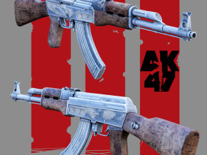 ak47 3D 모델