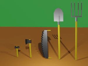 attrezzi da giardino Modello 3D