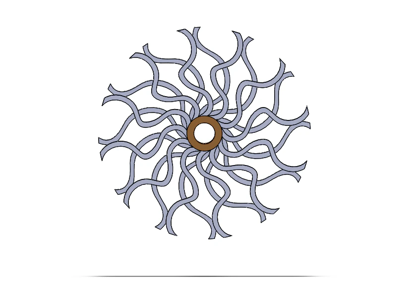 psychedelic mechanism for interior decoration 3D Model .c4d .max .obj .3ds .fbx .stl .blend 