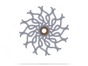 psychedelic mechanism for interior decoration 3D 모델