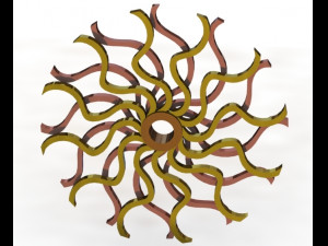psychedelic mechanism for interior decoration Modelo 3D
