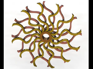 psychedelic mechanism for interior decoration 3D Model