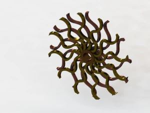 psychedelic mechanism for interior decoration 3D Model