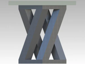 테이블 베이스 3D 모델