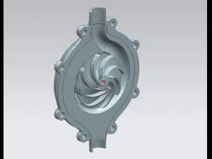 the two-stage centrifugal water pump 3D Print Model