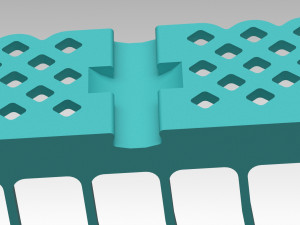 the multi-level bathroom shelf 3D Baskı Modeli