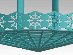 the multi-level bathroom shelf 3D Print Model