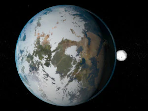 earth and moon 3D Model