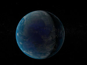 earth and moon 3D Model
