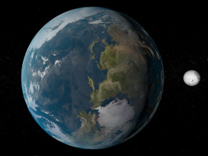 earth and moon 3D Модель